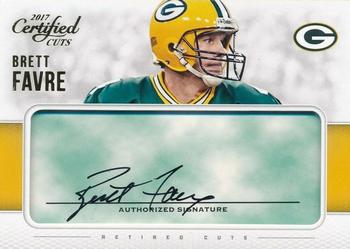 2017 Donruss Certified Cuts - Retired Cuts Green #RE-BF Brett Favre Front