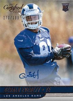 2017 Donruss Certified Cuts - Rookie Scripts #193 Gerald Everett Front