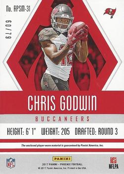 2017 Panini Phoenix - RPS Memorabilia #RPSM-31 Chris Godwin Back