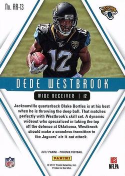 2017 Panini Phoenix - Rookie Rising #RR-13 Dede Westbrook Back