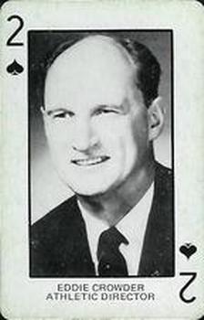 1974 Colorado Buffaloes Playing Cards - Gold Backs #2♠ Eddie Crowder Front