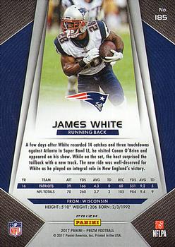 2017 Panini Prizm - Prizm Disco #185 James White Back