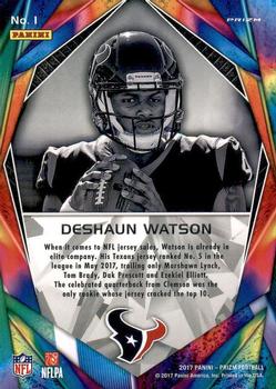 2017 Panini Prizm - Illumination Prizm #1 Deshaun Watson Back