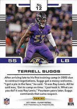 2017 Panini Playoff - Gridiron Force 3rd Down #12 Terrell Suggs Back
