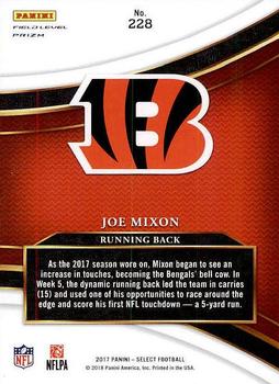 2017 Panini Select #228 Joe Mixon Back