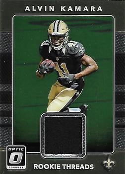 2017 Donruss Optic - Rookie Threads #17 Alvin Kamara Front