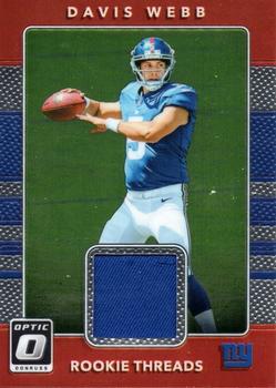 2017 Donruss Optic - Rookie Threads #24 Davis Webb Front