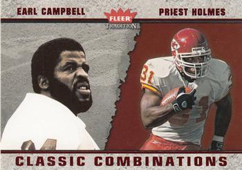 2003 Fleer Tradition - Classic Combinations Red #1 CC Earl Campbell / Priest Holmes Front