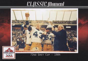 2012 Extreme Sports CFL Grey Cup 100 Years #NNO 72nd Grey Cup - 1984 Front