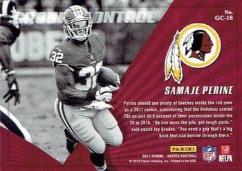 2017 Panini Vertex - Ground Control #GC-18 Samaje Perine Back