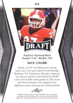 2018 Leaf Draft #44 Nick Chubb Back