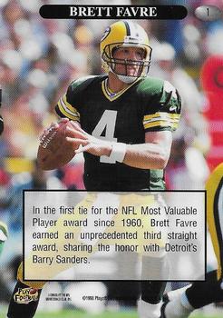 1998 Playoff Momentum SSD Hobby - Headliners #1 Brett Favre Back