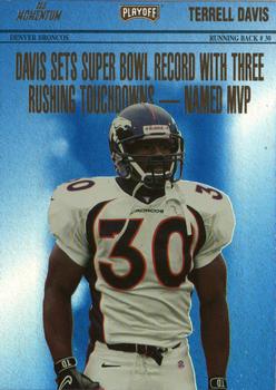 1998 Playoff Momentum SSD Hobby - Headliners #12 Terrell Davis Front