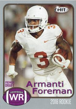 2018 SAGE HIT - Silver #98 Armanti Foreman Front