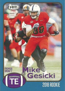 2018 SAGE HIT - Blue #80 Mike Gesicki Front