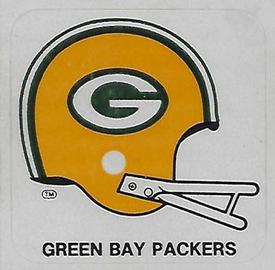 1978 Kellogg's NFL Helmet Stickers #10 Green Bay Packers Front