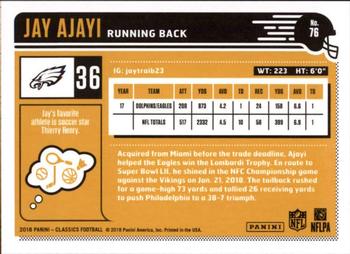 2018 Panini Classics #76 Jay Ajayi Back