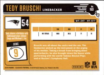 2018 Panini Classics #153 Tedy Bruschi Back