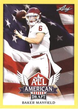 2018 Leaf Draft - All American Gold #AA-02 Baker Mayfield Front