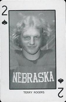 1974 Nebraska Cornhuskers Playing Cards #2♠ Terry Rogers Front