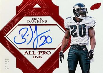 2017 Panini Flawless - All-Pro Ink Ruby #AP-BD Brian Dawkins Front