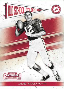 2018 Panini Contenders Draft Picks - Old School Colors #13 Joe Namath Front