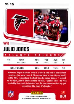 2018 Score - Artist's Proof #15 Julio Jones Back