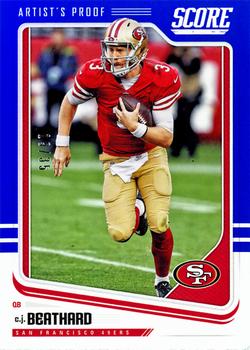 2018 Score - Artist's Proof #280 C.J. Beathard Front