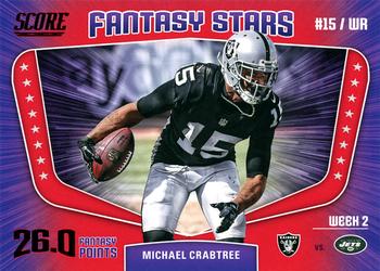 2018 Score - Fantasy Stars Red #2 Michael Crabtree Front