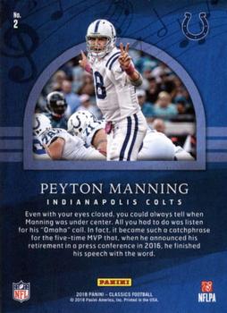 2018 Panini Classics - Composers #2 Peyton Manning Back