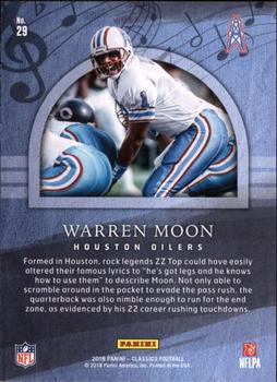 2018 Panini Classics - Composers #29 Warren Moon Back