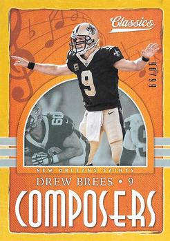 2018 Panini Classics - Composers Gold #16 Drew Brees Front