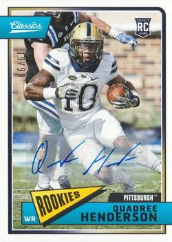 2018 Panini Classics - Significant Signatures #234 Quadree Henderson Front