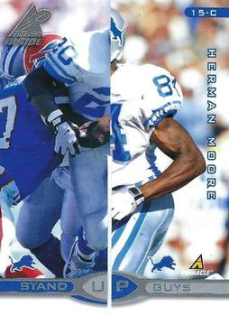 1998 Pinnacle Inside Stand Up Guys Promos #15-CD Barry Sanders / Scott Mitchell / Johnnie Morton / Herman Moore Front