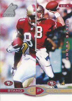 1998 Pinnacle Inside Stand Up Guys Promos #20-AB Steve Young / Garrison Hearst / Jerry Rice / Terrell Owens Front