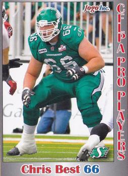 2012 JOGO CFLPA Pro Players #30 Chris Best Front