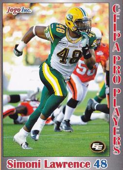 2012 JOGO CFLPA Pro Players #55 Simoni Lawrence Front