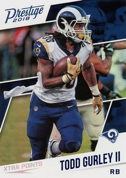 2018 Panini Prestige - Xtra Points Blue #183 Todd Gurley II Front