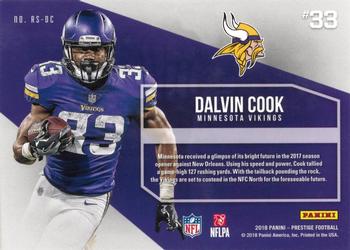 2018 Panini Prestige - Rising Stars #RS-DC Dalvin Cook Back