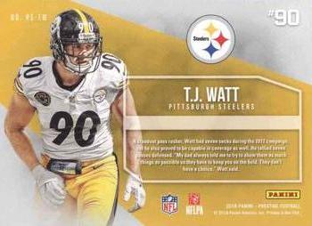 2018 Panini Prestige - Rising Stars #RS-TW T.J. Watt Back