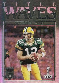 2018 Donruss Elite - Title Waves #TW-1 Aaron Rodgers Front