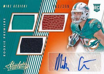 2018 Panini Absolute #187 Mike Gesicki Front
