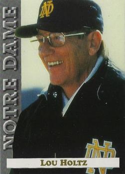 1992 Notre Dame Fighting Irish #1 Lou Holtz Front