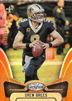 2018 Panini Certified - Mirror Orange #80 Drew Brees Front