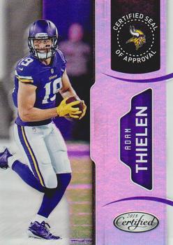 2018 Panini Certified - Certified Seal of Approval #8 Adam Thielen Front