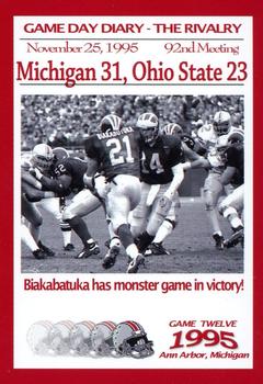 2004-09 TK Legacy Ohio State Buckeyes - Game Day Diary - The Rivalry Ohio State #GR1995 92nd Meeting Front
