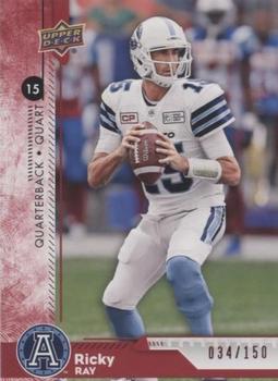 2018 Upper Deck CFL - Red #1 Ricky Ray Front