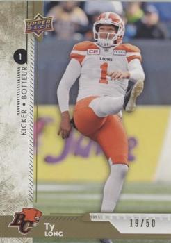 2018 Upper Deck CFL - Gold #14 Ty Long Front