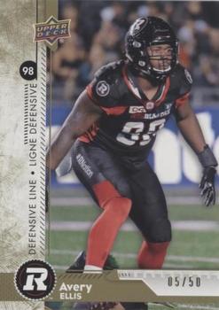 2018 Upper Deck CFL - Gold #88 Avery Ellis Front