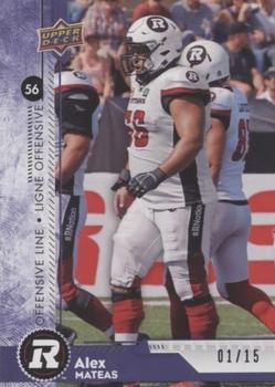 2018 Upper Deck CFL - Purple #10 Alex Mateas Front